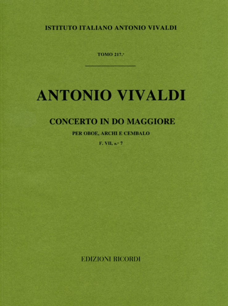 Vivaldi: Oboenkonzert C - Dur F VII/7<br>RV 448 - Partitur