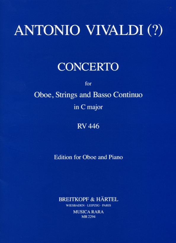 Vivaldi: Oboenkonzert d-moll F VII/1<br>RV 454 - KA - MR