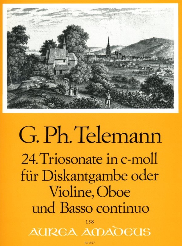 G.Ph. Telemann: 24. Triosonate c-moll<br>(TWV 42:c3) fr Diskantgambe, Oboe + BC