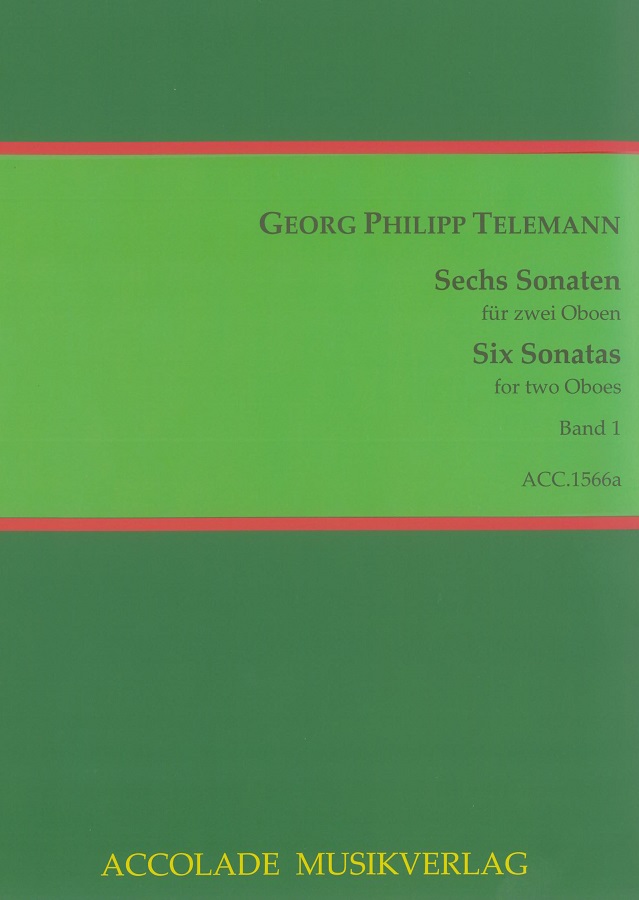G.Ph. Telemann: 6 Sonaten op. 2 für<br>2 Oboen - Heft 1 (1-3) - Accolade