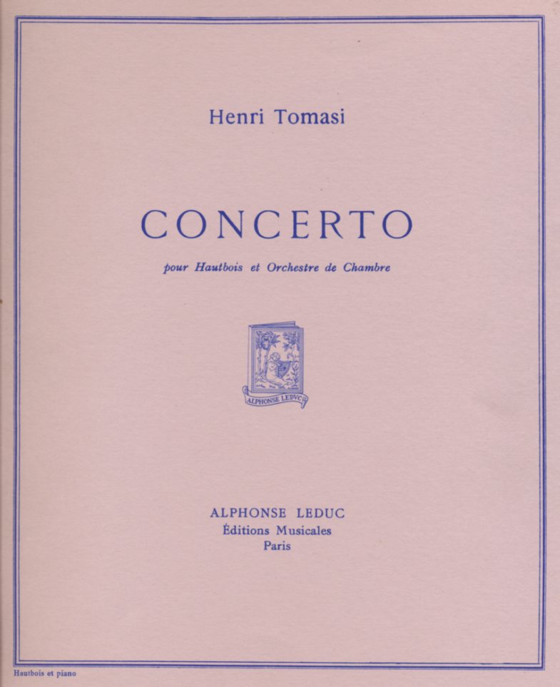 H. Tomasi: Konzert für Oboe +<br>Orchester - KA
