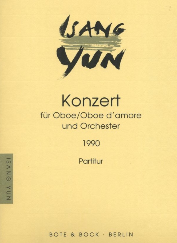 I. Yun: Konzert für Oboe + d&acute;amore<br>Partitur