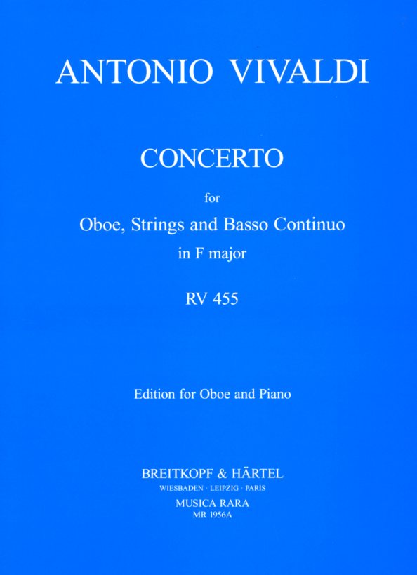 Vivaldi: Oboenkonzert F-Dur F VII/2<br>RV 455 - KA - (Musica Rara)