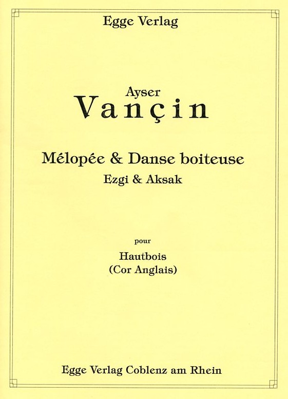 A. Vancin(*1948): Melopee & Danse<br>boiteuse - fr Oboe oder Engl. Horn