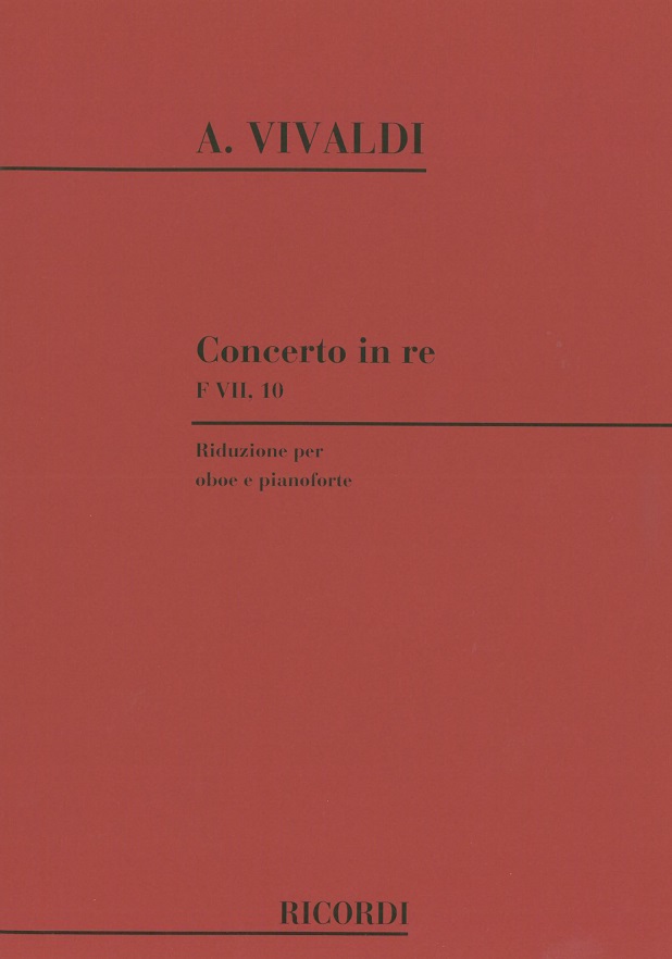 Vivaldi: Oboenkonzert D-Dur F VII/10<br>RV 453 - KA Ricordi