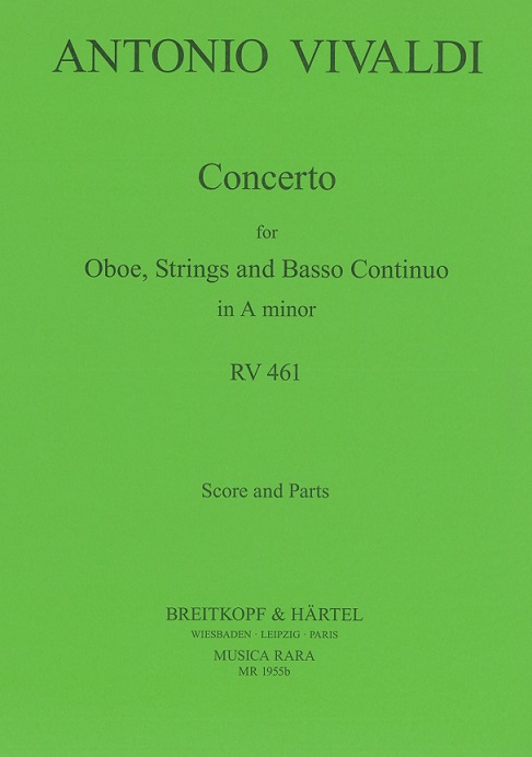 Vivaldi: Oboenkonzert a-moll F VII/5<br>RV 461 - KA (Musica Rara)