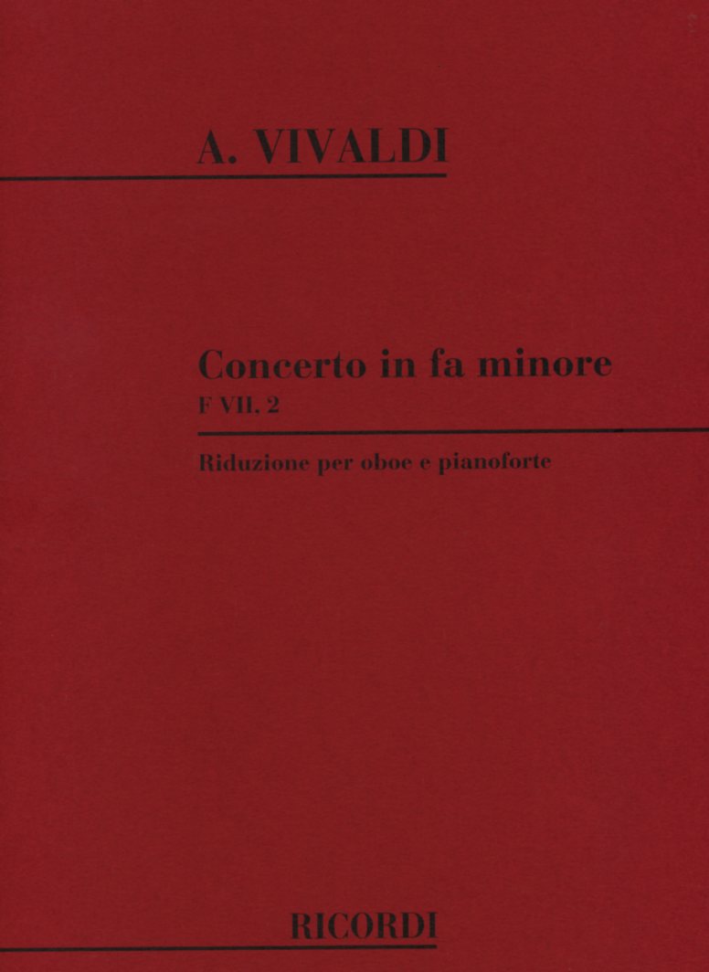 Vivaldi: Oboenkonzert F-Dur F VII/2<br>RV 455 - KA (Ricordi)