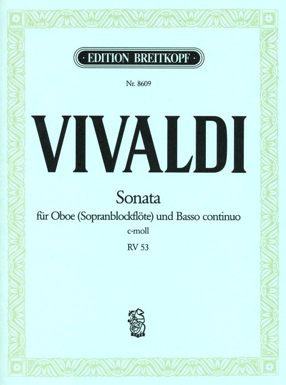 A. Vivaldi: Sonate c-moll Oboe + BC<br>RV 53 - Hgb: Martin Nitz