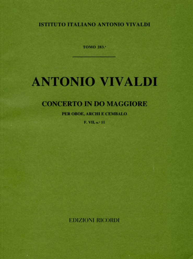 Vivaldi: Oboenkonzert C - Dur F VII/11<br>RV 450 - Partitur / Ricordi