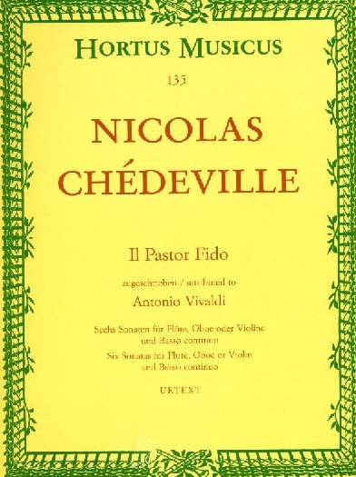 N. Chedeville: Il Pastor Fido -6 Sonaten<br>fr Qfl.+BC (Vivaldi zugeschrieben)