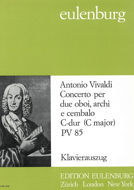 Vivaldi: Konzert C - Dur F VII/3<br>RV 534 - fr 2 Oboen - KA - Eulenburg