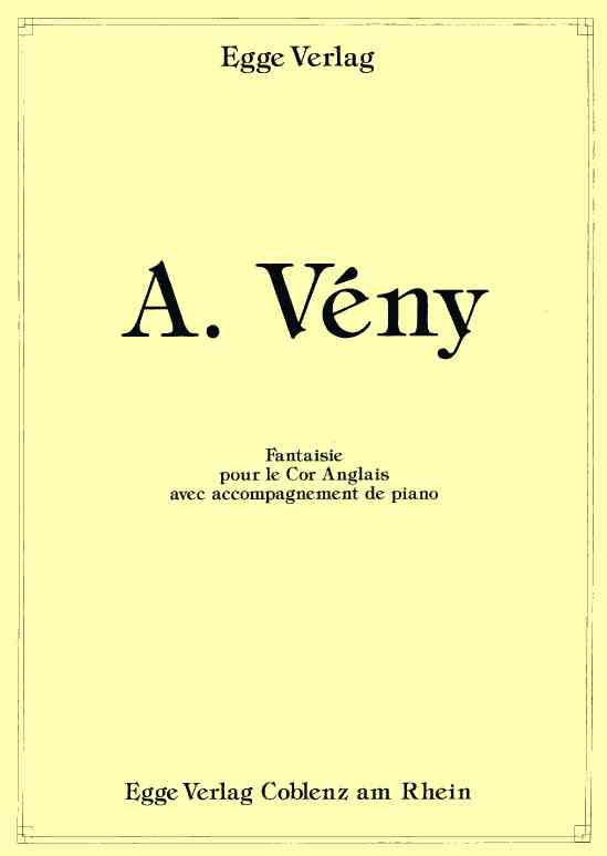 A. Vny(1801-1875): Fantaisie fr<br>Engl. Horn + Klavier - Egge