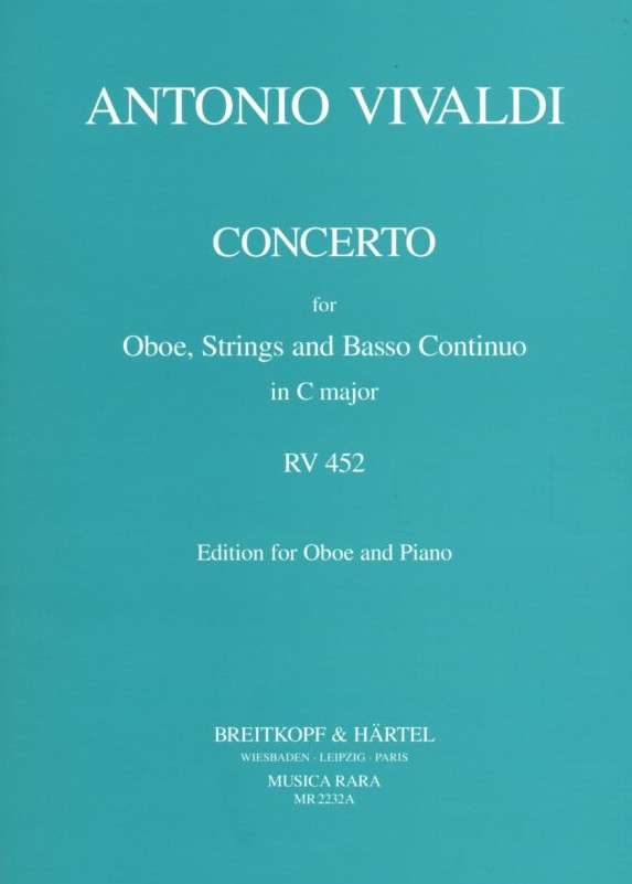Vivaldi: Oboenkonzert C - Dur F VII/17<br>RV 452 - KA - MR