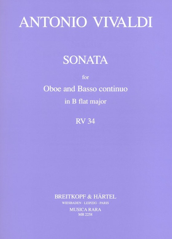 A. Vivaldi: Sonate B-Dur fr Oboe + BC<br>RV 34