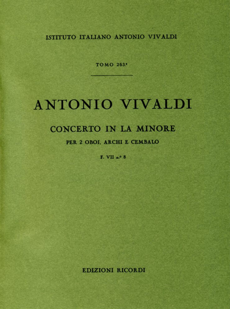 Vivaldi: Konzert fr 2 Oboen a-moll<br>VII/8 RV 536 - Partitur