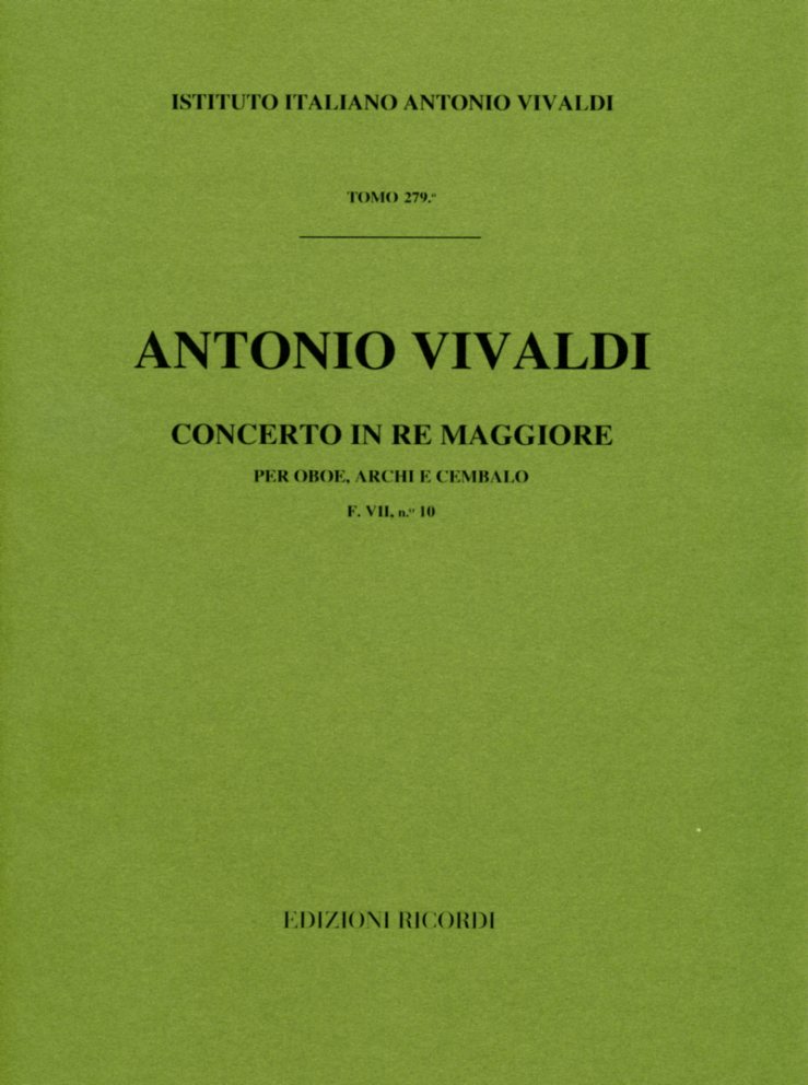 Vivaldi: Oboenkonzert D-Dur F VII/10<br>RV 453 - Partitur