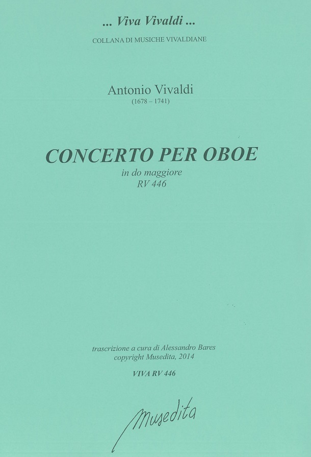 Vivaldi: Oboenkonzert C - Dur F VII/20<br>RV 446 - Stimmen + Partitur / Musedita