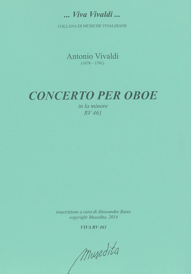 Vivaldi: Oboenkonzert a-moll F VII/5<br>RV 461 - Stimmen + Partitur / Musedita