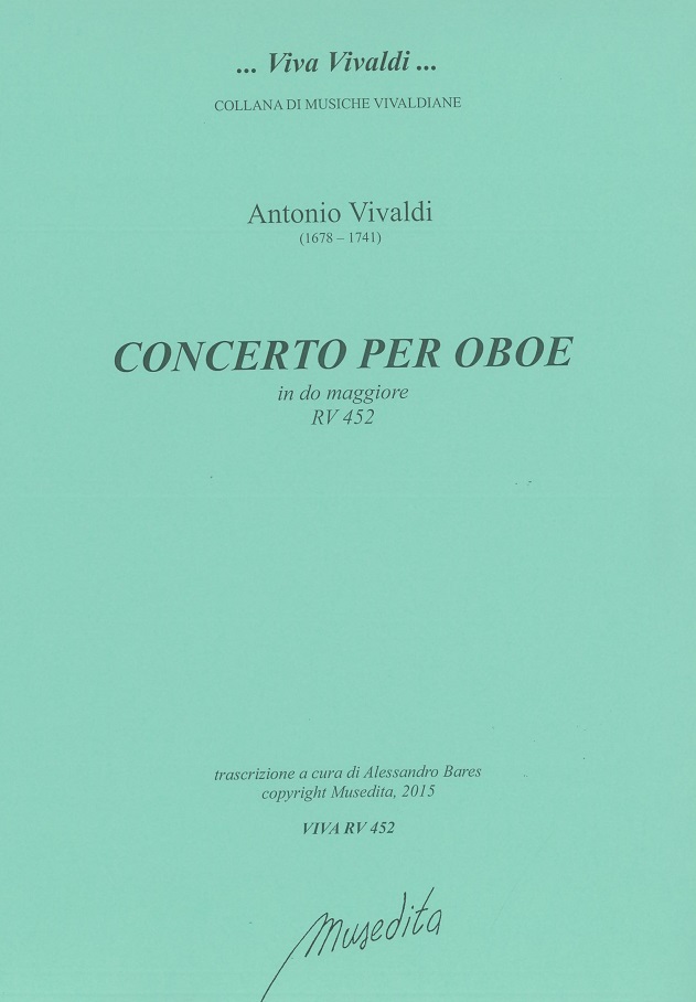 Vivaldi: Oboenkonzert C-Dur F VII/17<br>RV 452 - Stimmen + Partitur / Musedita