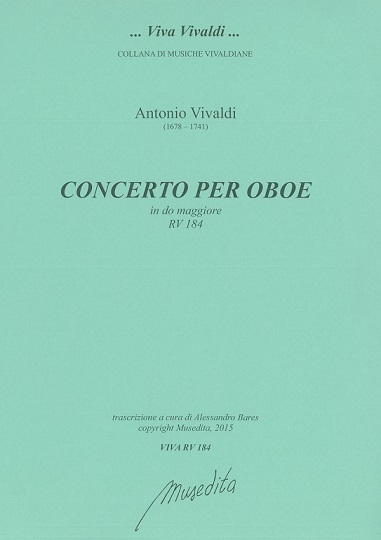 Vivaldi: Oboenkonzert C-Dur<br>RV 184 - Stimmen + Partitur / Musedita
