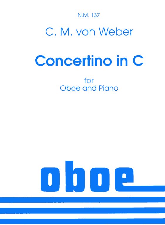 C.M. von Weber: Concertino C-Dur fr<br>Oboe + Klavier