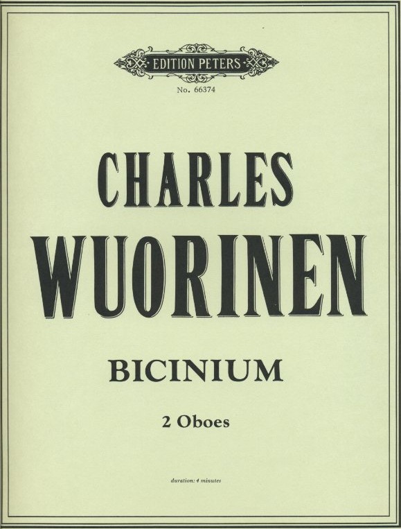 Ch. Wuorinen: Bicinium - 2 Oboen<br>