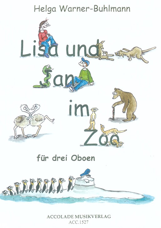 H. Warner-Buhlmann(*1961): Lisa und<br>Jan im Zoo - für 3 Oboen