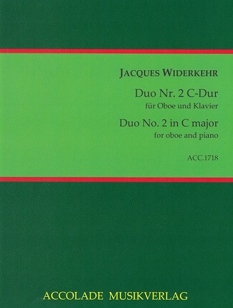 J.C.M. Widerkehr: Duo Sonate n 2<br>C-Dur - fr Oboe + Klavier / Accolade