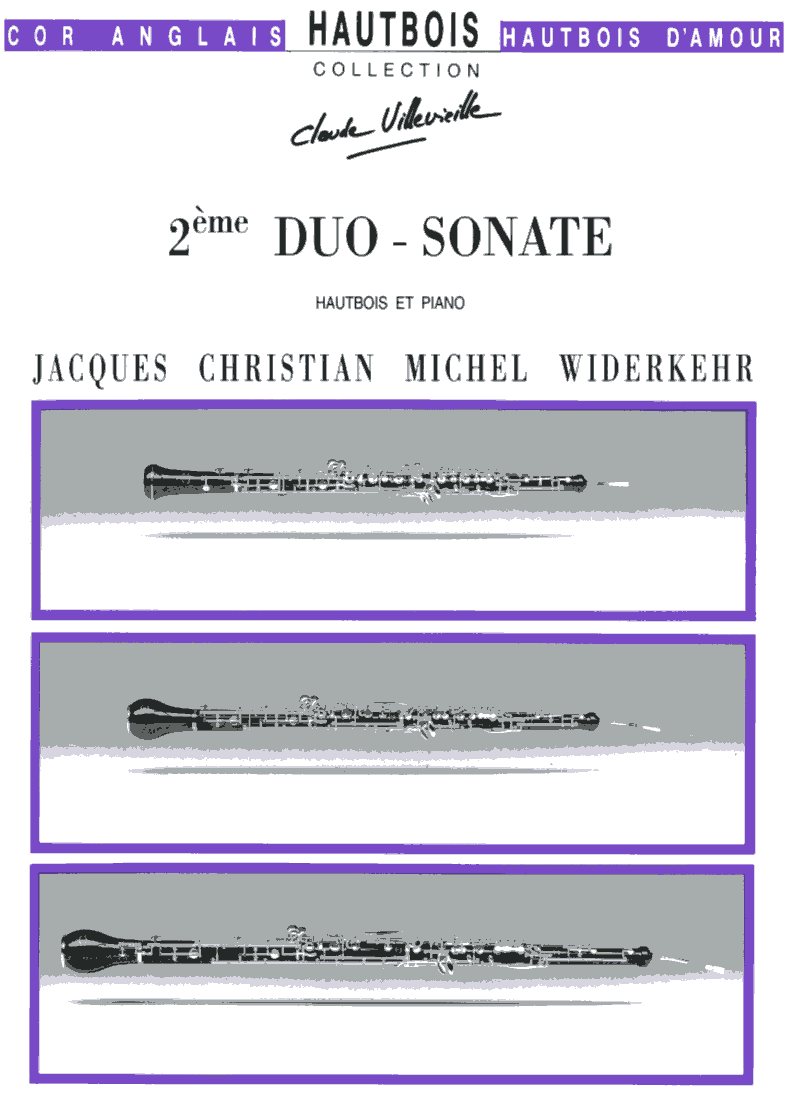 J.C.M. Widerkehr: Duo Sonate n° 2<br>C-Dur - für Oboe + Klavier / IMD