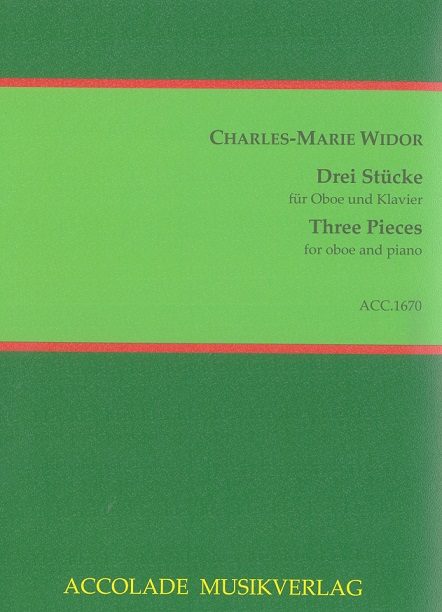C.M. Widor(1844-1937): Drei Stücke<br>für Oboe + Klavier