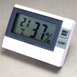 LCD Hygro/Thermometer<br>mit Min./Max.-Werte - incl. Batterie