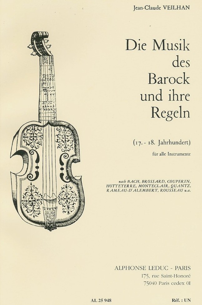 J.C. Veilhan: &acute;Die Musik des Barock<br>und ihre Regeln&acute;