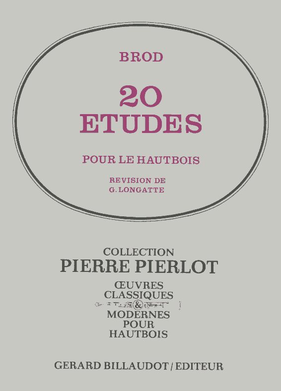 H. Brod/ Longatte: 20 Etuden<br>fr Oboe