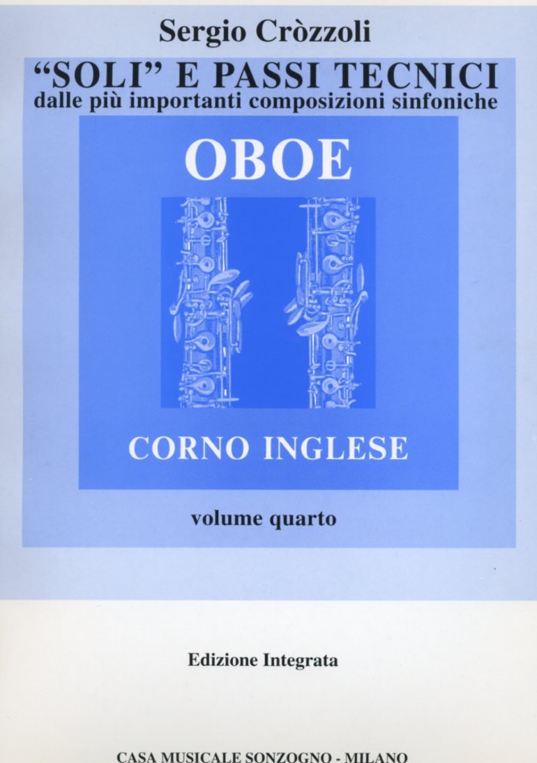 Orchesterstudien für Oboe Bd. IV<br>von Sergio Crozzoli - Casa Musicale