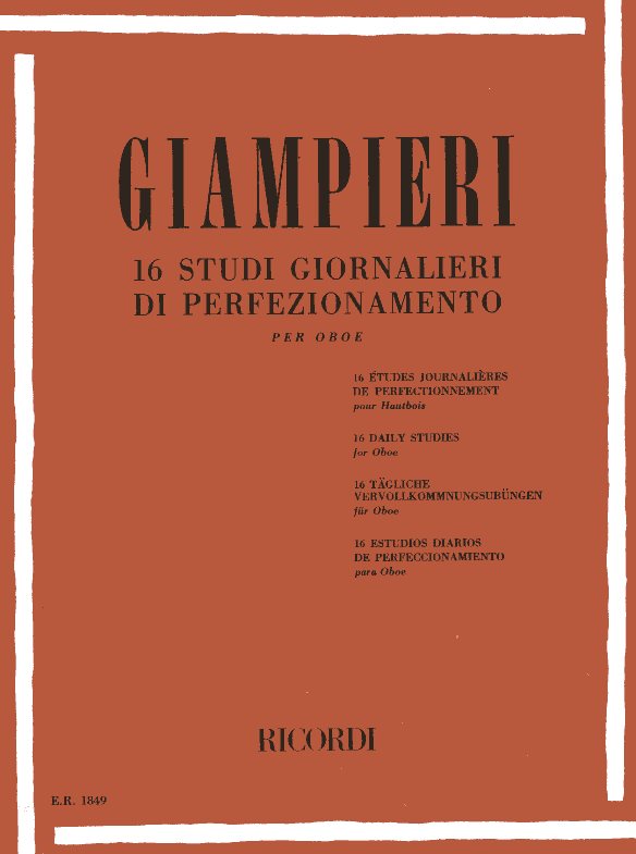 Giampieri: 16 tgliche Etuden zur Ver-<br>vollkommnung - fr Oboe