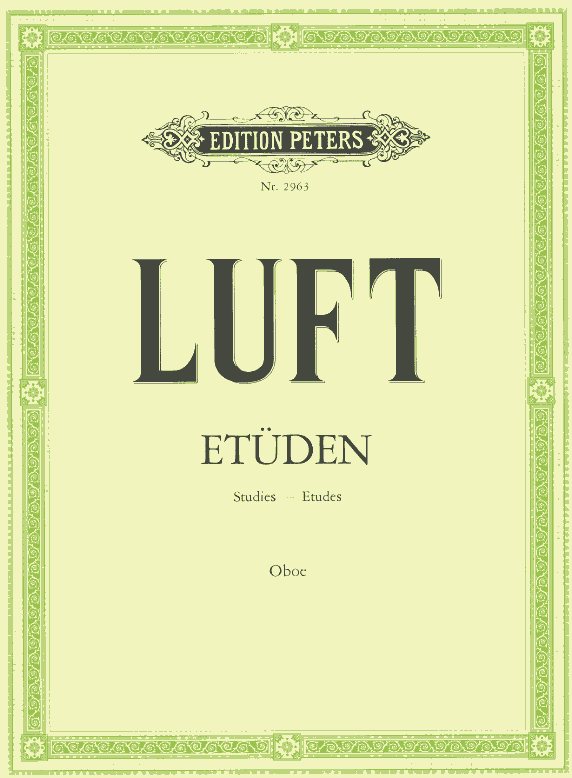 Luft: 24 Etuden op. 1 fr Oboe<br>Edition  Peters
