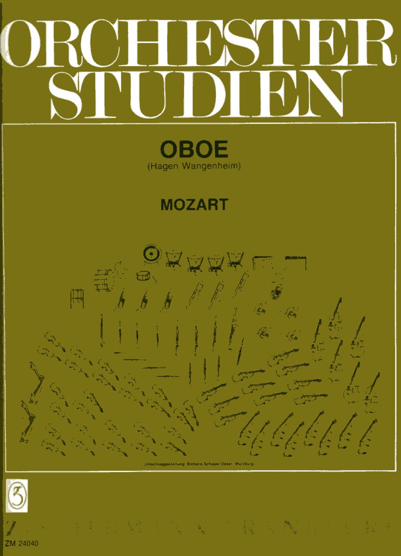 Orchesterstudien für Oboe / Mozart<br>Hagen Wangenheim