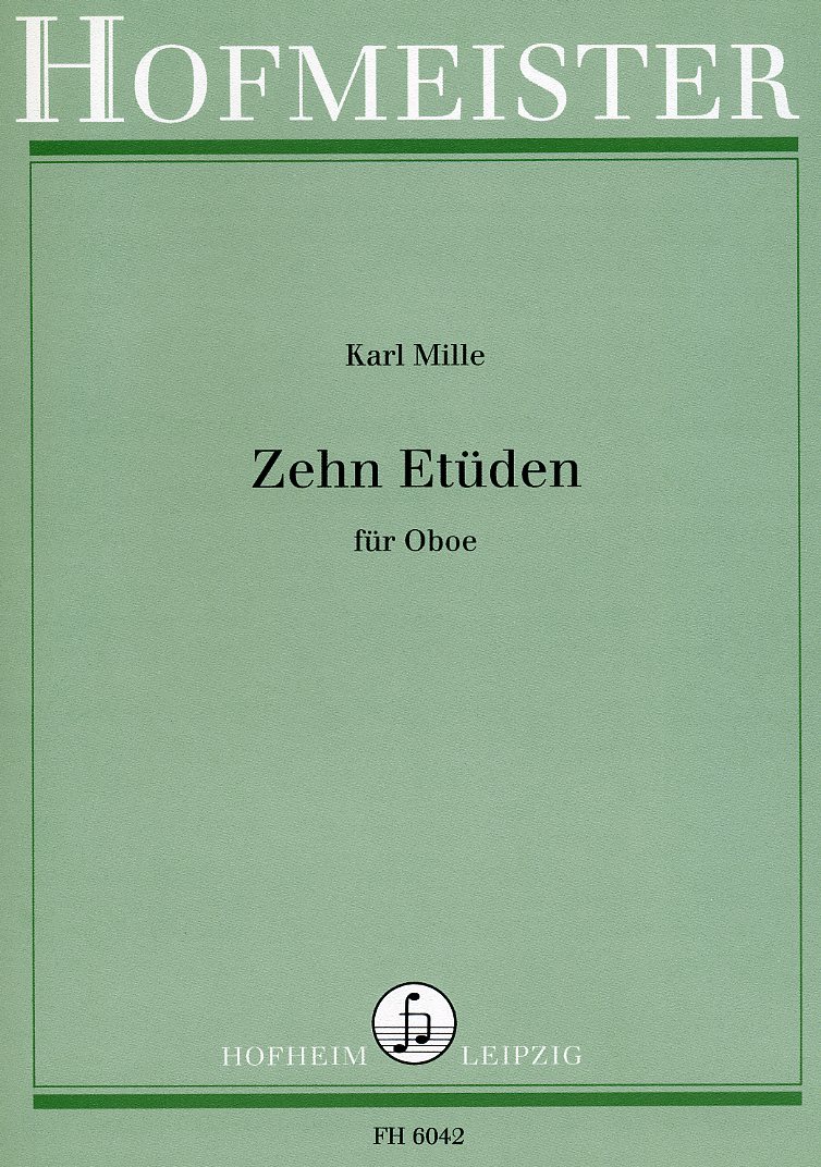 K. Mille: 10 Etuden für Oboe<br>