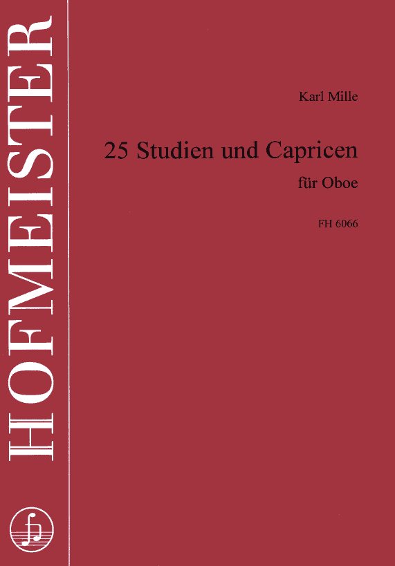 K. Mille: 25 Studien + Capricien Oboe<br>