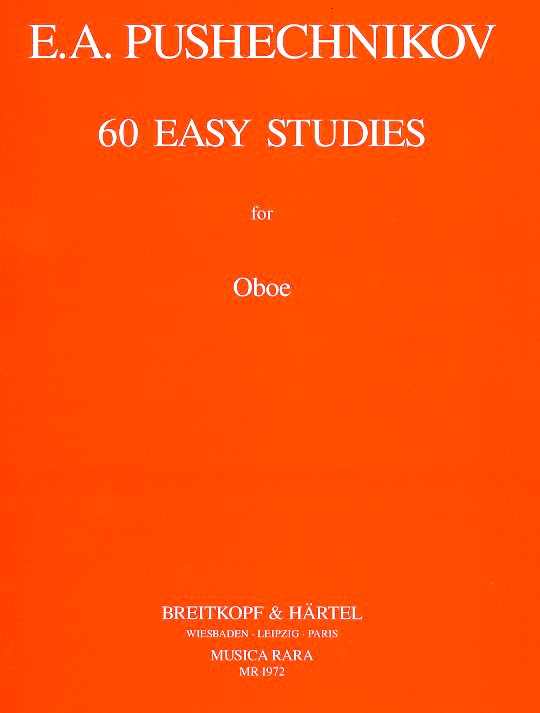 E.A. Pushechnikov:<br>60 leichte Studien für Oboe