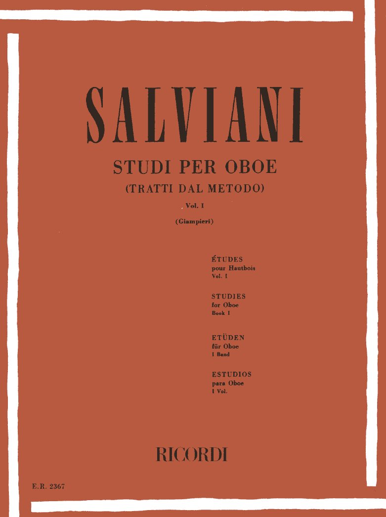 Salviani: Studi per oboe Vol. I<br>