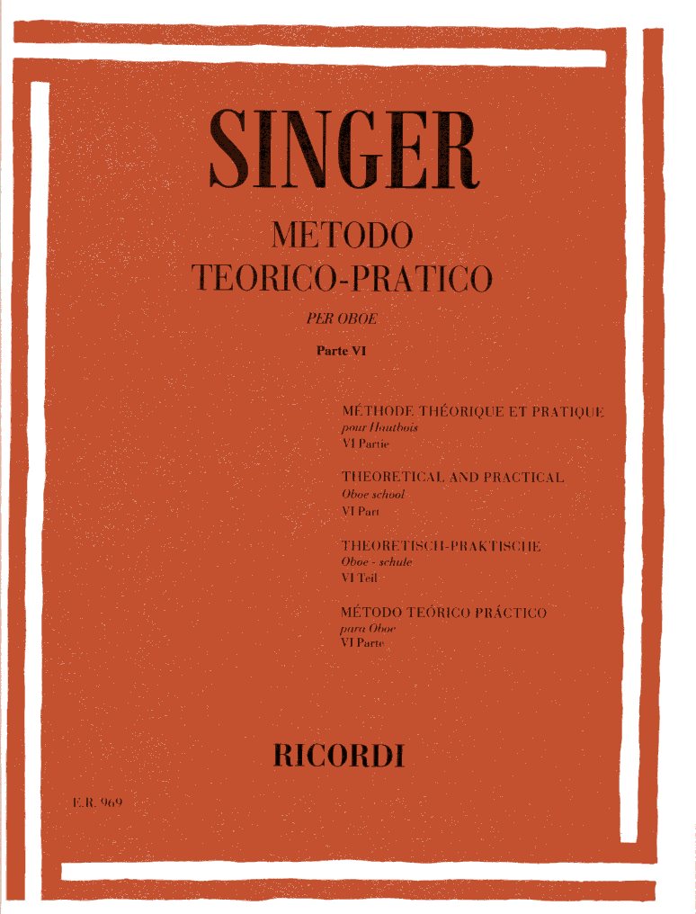 Singer: Methodo Teor.-Practico Oboe VI<br>