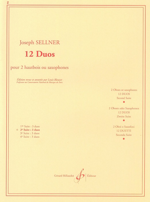 J. Sellner: 12 Duos für<br>2 Oboen - Bd. 2