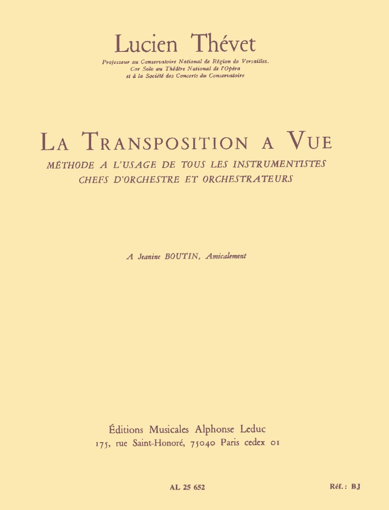L. Thevet: La Transposition a Vue<br>