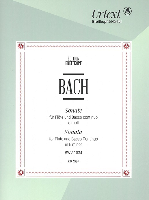 J.S. Bach: Sonate e-moll Flöte + BC<br>BWV 1034