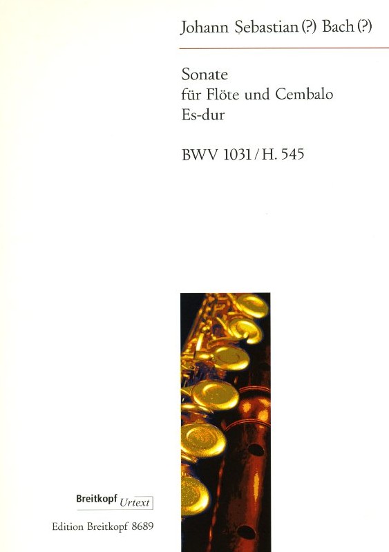 J.S. Bach: Sonate Es-Dur Flöte + BC<br>BWV 1031