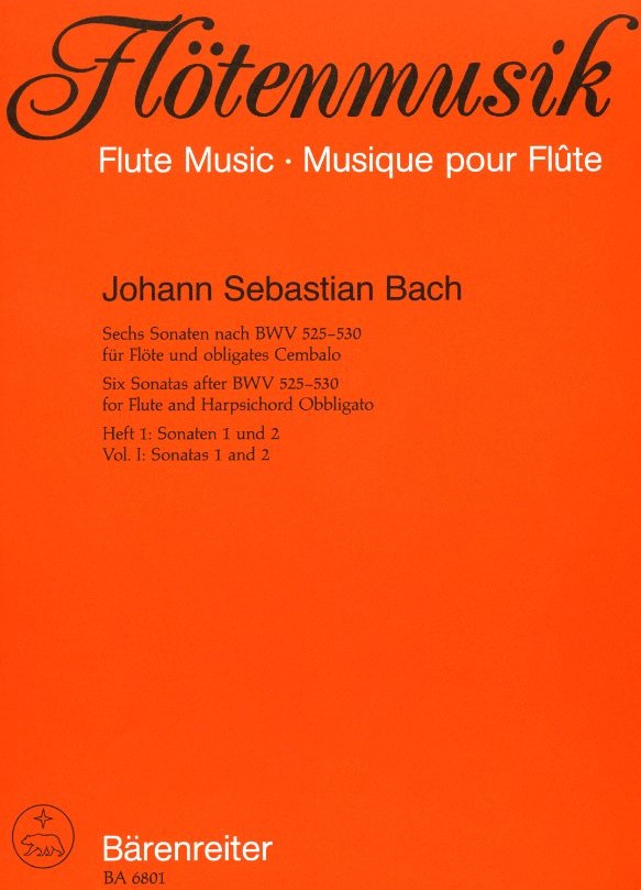 J.S. Bach: 2 Sonaten für Flöte (Oboe) +<br>BC - nach BWV 525 + BWV 526
