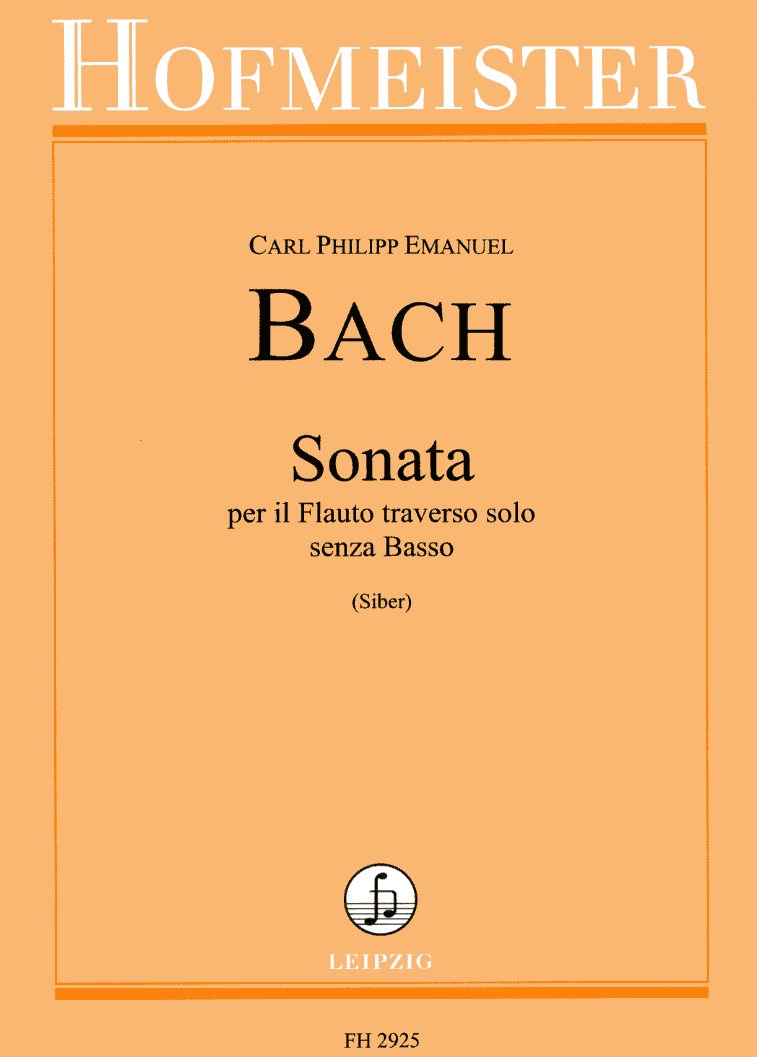 C.Ph.E. Bach: Sonata a-moll<br>fr Flte solo - Hofmeister