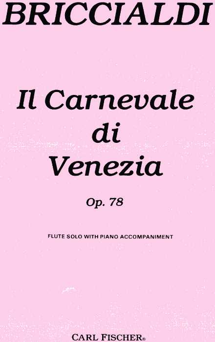 G. Briccialdi: Carneval di Venecia<br>op. 78 - Flte (o. Oboe) + Klavier