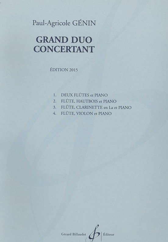 P.A. Gnin: Grand Duo Concertante<br>Flte + Oboe + Klavier